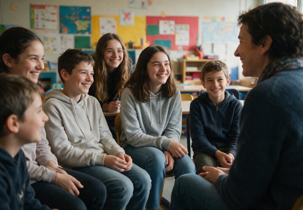 DELF Junior y DELF Prim: niños y adolescentes en clase de francés