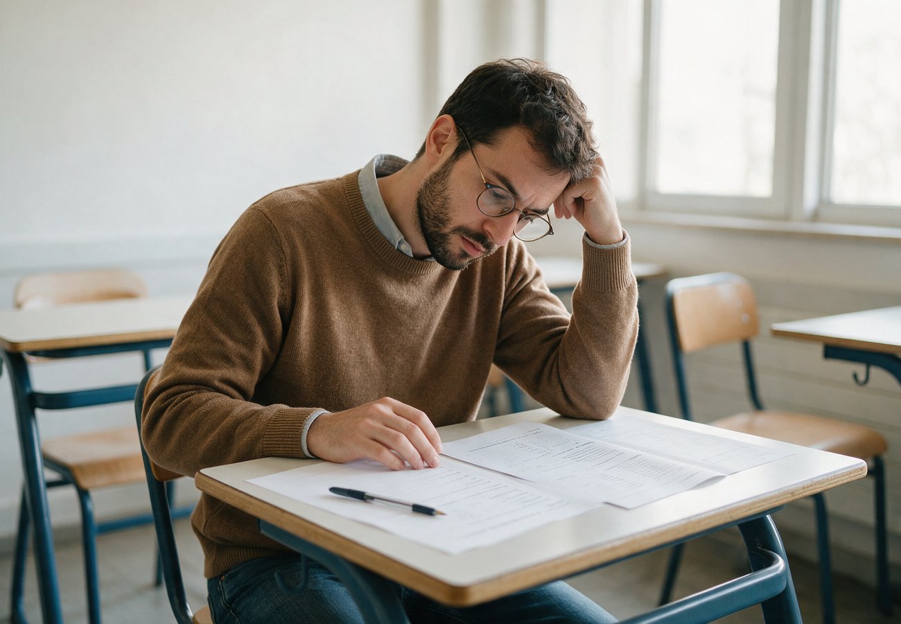 TCF o DELF: estudiante haciendo un examen oficial de francés